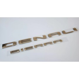 GMC Chrome Rear Tailgate DENALI Sierra Emblem GMC Sierra 1500 2500hd 3500hd