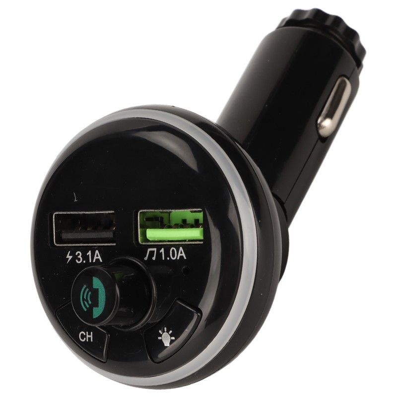 Car Blue Tooth FM Transmitter USB Data Interface Dimensional Sound