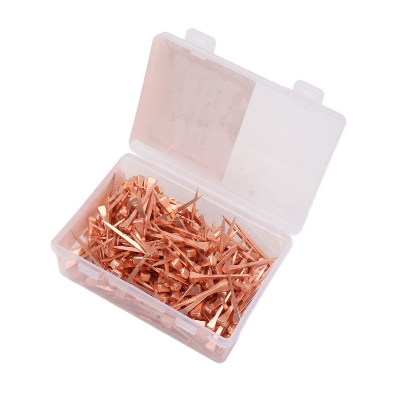 250Pcs Horseshoe Nails Copper Plated Rustproof Equestrian Riding Equipment Pet