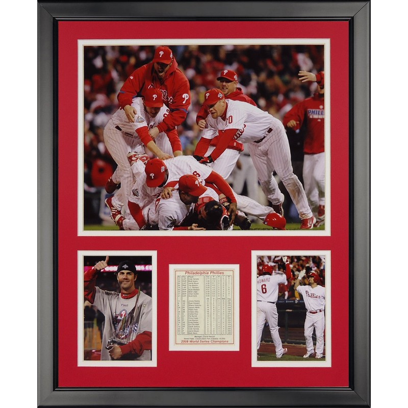 Legends Never Die 2008 Philadelphia Phillies Framed Photo Collage, 16"