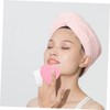 Baluue 10Pcs Heart Shaped Facial Cleansing Sponges Soft Wood Pulp