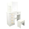 Dressing Table Vanity Table Elegant Lighted Mirror With Drawers Shelves