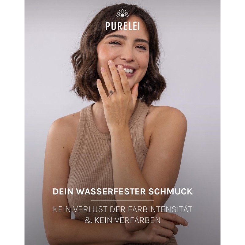 Purelei® Star Sign Ring, Waterproof Women's Ring Made of Durable