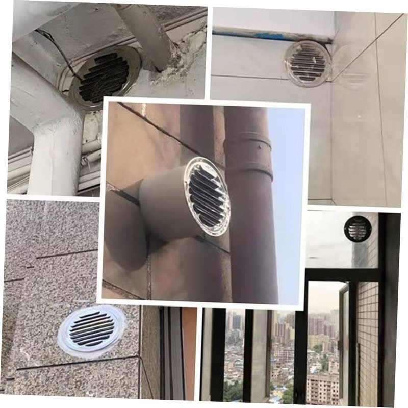 Tofficu Professional Rainproof Stainless Steel Vent Cover for Wall Ceiling