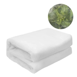 Vocray 6.5X50Ft Garden Netting Pest Barrier, Heavy Duty Insect Netting for Rasied Bed, Greenhouse, Vegetables, Blueberry Bushes, Strawberry, Fruit Tree Netting for Plants, Row Cover Bug Netting.