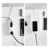Nineween White Cable Management Box, Plastic Cable Box Organizer with