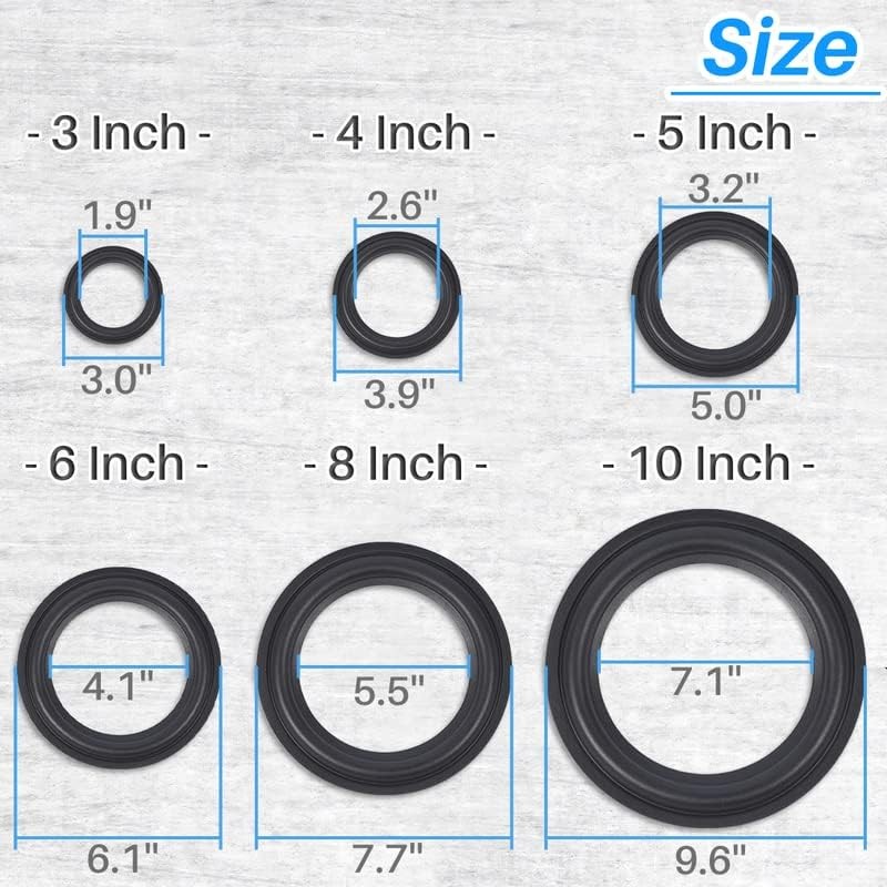 Kalevel Speaker Rings 10 Inch Speaker Replacement Parts Edge Surround