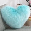 champracer Heart-Shaped Plush Cushion Soft Throw Cushion Decorative Cushion Sofa