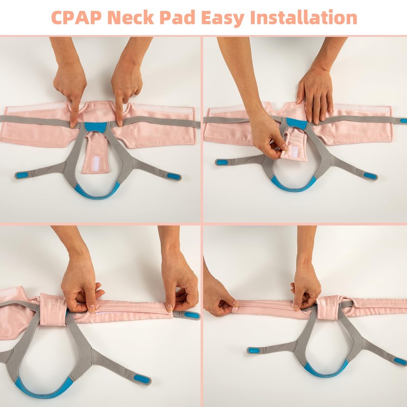 Satin CPAP Neck Pad, CPAP Headgear Strap Covers, CPAP Strap