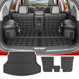 powoq Trunk Mat Compatible with 2014-2020 Nissan Rogue SV S SL Cargo Mat TPE Backrest Trunk Liner Cargo Liner Replacement for 2014-2020 Nissan Rogue Accessories