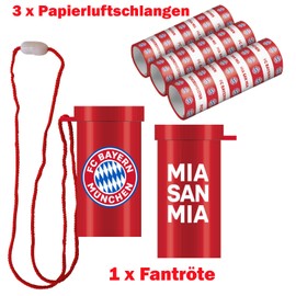 FC Bayern München Party Set XL Football Party Set 34 Pieces Fan Item Party Accessories Decoration for Football Party and Birthday