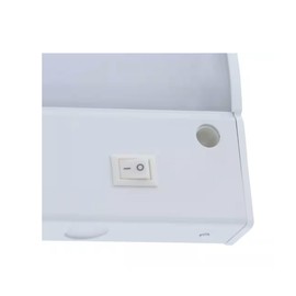 9-Inch Hardwire/Linkable White Under Cabinet LED Light, 120VAC, 60Hz, 50mA, 300 Lumens, 2700K, 90 CRI with Knockout, Contractor Electrician Grade