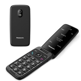 Panasonic KX-TU410 4G Klapphandy, 2,4 Zoll, Schwarz