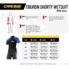 Cressi Mens Tiburon Man Monopiece 2 Mm Shorty Wetsuit, Black/Blue,