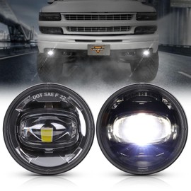 Auxbeam LED Fog Lights DOT Approved Bumper Fog Lamps for Chevy Tahoe and Suburban Z71 1500 2001-2006, Pontiac Grand Prix 1994-2003, Pontiac Sunfire 2000-2005