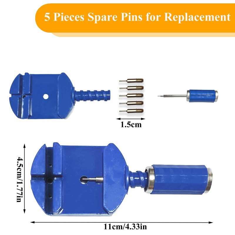 SIXCOLORS Watch Tool Watchmaker Tool Set, Watch Strap Repair Tool