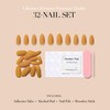 Press On Nails 32 Yellow – Medium Almond I Thick