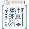 Stencil Company Egyptian Symbols Stencil, 16.5 x 16.5 cm (M)