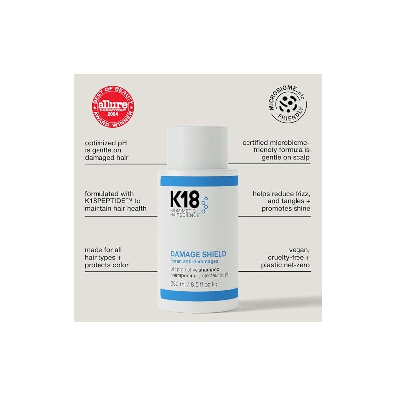 SHAMPOO K18 Protector de Daños 250ml K18 DAMAGE SHIELD SHAMPOO