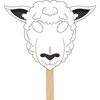 The Dreidel Company Passover Character Masks, Laminated Pesach Stick Puppets
