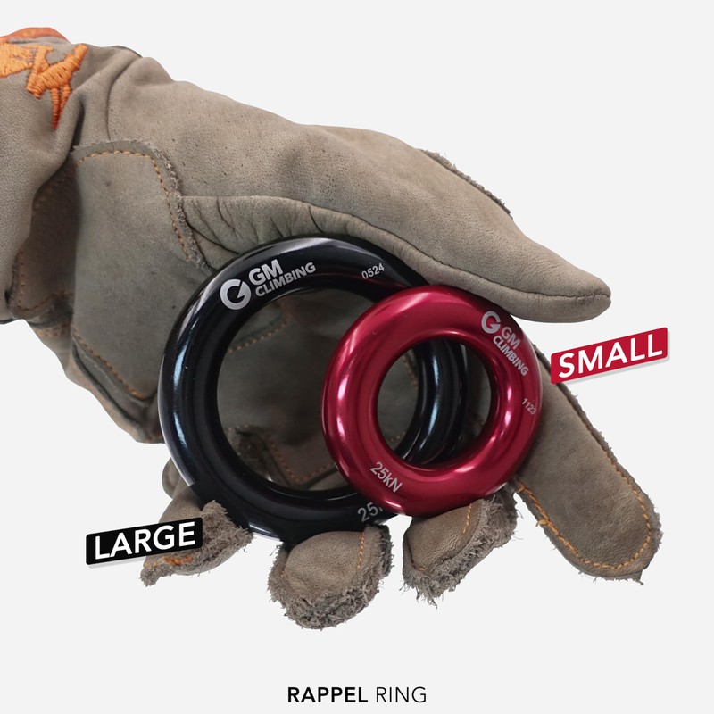 GM CLIMBING 1pcs 25kN Aluminum Lapel Ring Climbing Friction Saver