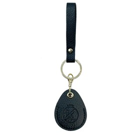 KARENSKEYS Leather Key Fob, Access Card Key Fob, RFID Protection, NFC Key Fob Holder, Case Key Fob for Broken Keys, black