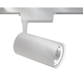 Maytoni Vuoro LED Spotlight for Rail Systems, 1-Phase Track Lighting, White, 355 Degree Adjustable, Made of Aluminium, 3000K, 3200lm, 40W for Living Room, Bedroom, Kitchen, Hallway