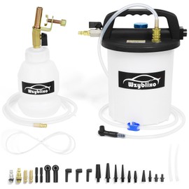 Wzyblixo 3L Vacuum Brake Bleeder Kit, One Man Pneumatic Brake Fluid and Clutch Bleeding Extractor Tool with Adapters with 1L Refilling Bottle