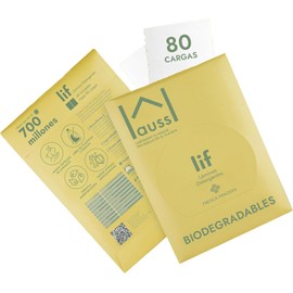 Láminas de detergente Hauss, biodegradables, limpian profundamente y eliminan manchas.