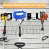 Juformin Adjustable Slatwall Hooks, Lockable Slatwall Weedeater Hanger, String Trimmer