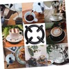 TEHAUX 2Pcs Durable Coffee Pot Holders Sturdy Gas Stove Racks