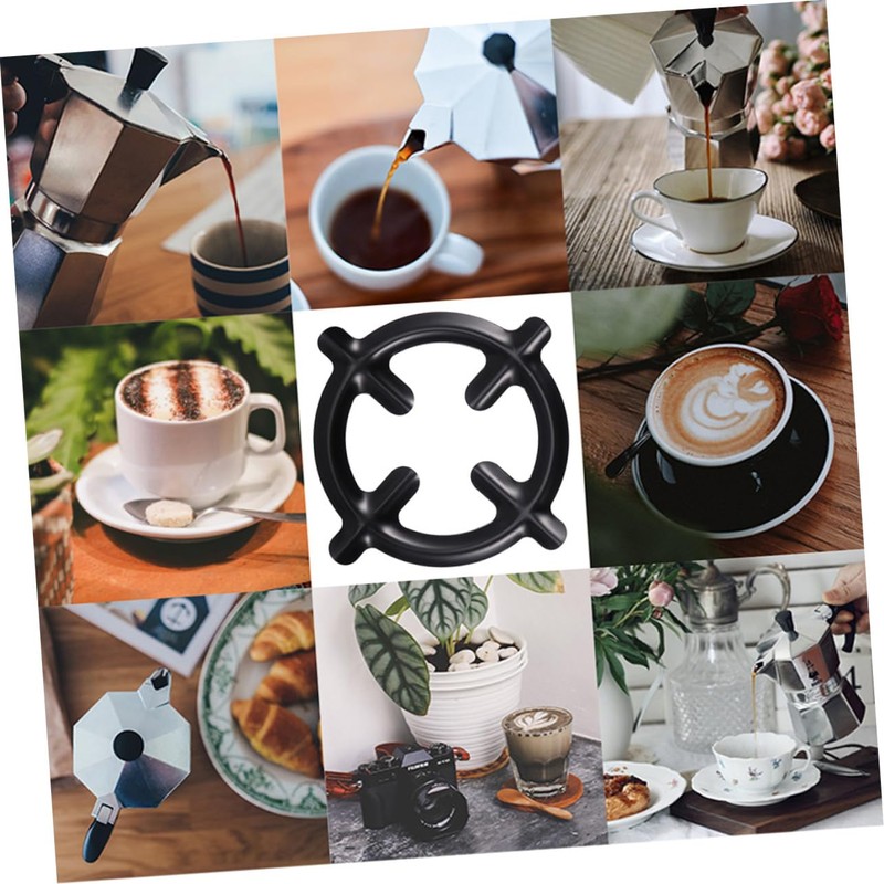 TEHAUX 2Pcs Durable Coffee Pot Holders Sturdy Gas Stove Racks