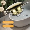 Brushed Gold Bath Tub Drain Stoppers,Wellup Universal Pop Up Bathtub