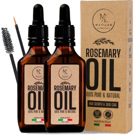 Rosmarinöl Haare Stimuliert Haarwachstum Beugt Haarausfall Mann/Frau Rosemary Oil For Hair Growth Kopfhaut Pflege Serum Rosmarin Verdichtet Augenbrauen Wimpern Beseitigt Juckreiz Öl Made in Italy