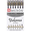 Sakura Pigma Yukama® Art Edition, 6 x Pigma Micron Fineliners