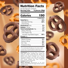 Milk Chocolate Covered Pretzels - 5 Pound Bulk Pack