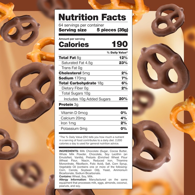 Milk Chocolate Covered Pretzels - 5 Pound Bulk Pack