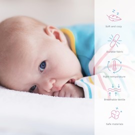 Baby Changing Mat Terry Cover for 70x50 cm Nappy Changer with Raised Edges (Blue)