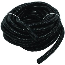 1/2" X 100 ft Split Wire Loom Flex-Guard Convoluted Tubing – Protective Split Cable Sleeves for Automotive Home Industrial Electrical Wires – Chemical Resistant Cable Conduit – Black