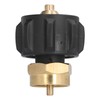 Refill Adapter 1/4in Tank Cylinder Coupler Gas Propane Regulator Valve