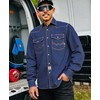 BOCOMAL FR Shirts Washed Denim EX Soft Lightweight Smooth Fit