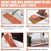 HMPLL Knife Sharpening Stone Set, Professional Whetstone 4 Side Grit