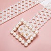 Barry.Wang 2pcs Pearl Belts Gift for Women Wedding Sash Belt