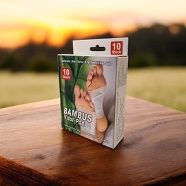 Bambus Vital-Pad s Foot Plasters for Detoxification, Stress Relief and Deep Sleep - Pack of 10