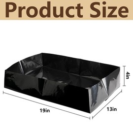 Adnee 15 Pcs Mushroom Monotub Liners-19" x 13" x 4" Monotub Liner Fit Up to 66 Quart Monotub-Monotub Plastic Liners for Mushroom Growing Supplies Liner Replacement (15 Pcs)