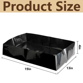 Adnee 15 Pcs Mushroom Monotub Liners-19" x 13" x 4" Monotub Liner Fit Up to 66 Quart Monotub-Monotub Plastic Liners for Mushroom Growing Supplies Liner Replacement (15 Pcs)