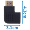 Audio Fan HDMI Converter Adapter Male to Female Terminal Direction