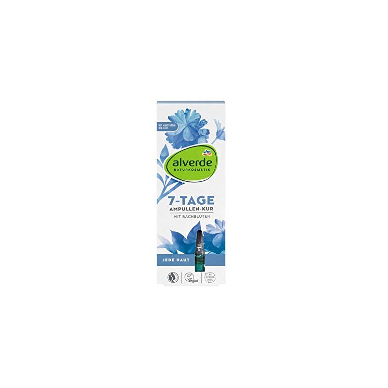 alverde NATURKOSMETIK 7-Tage Ampullen-Kur Auszeit, 7 ml