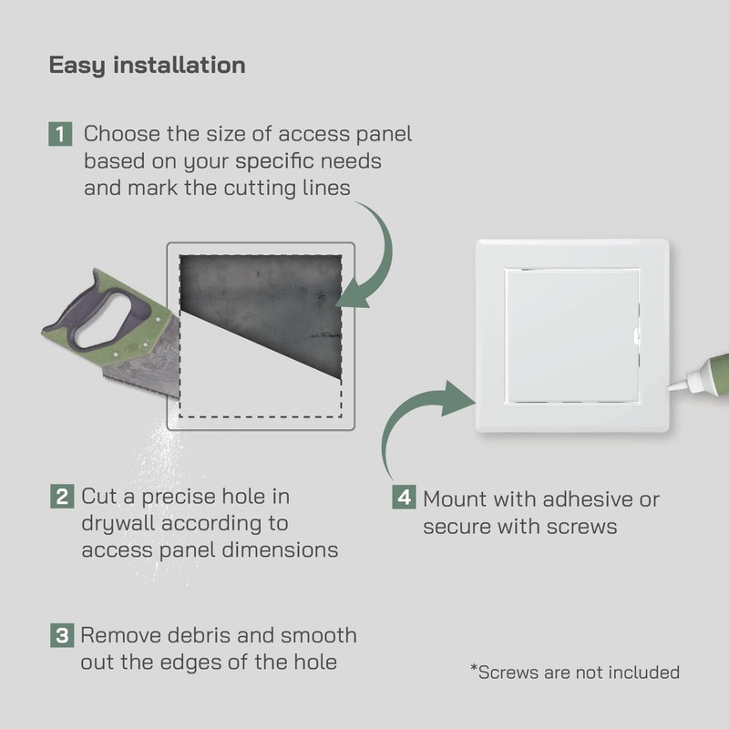 Vent Systems 4'' x 4'' Inch White - Pack of