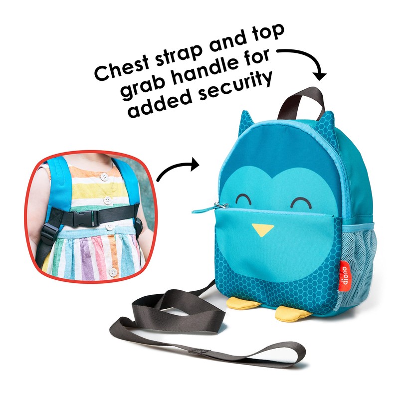 Diono Unisex Baby Safety Rein and Backpack, Teal, One Size